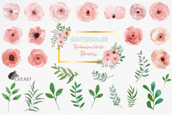 Elevate Designs with Blush Floral Clip Art