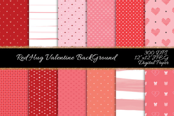 Elevating Valentine's Day Design: The Strategic Impact of the Red Hug Seamless Pattern Bundle