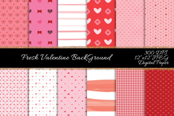 Fresh Valentine Seamless Patterns for Heartfelt Design