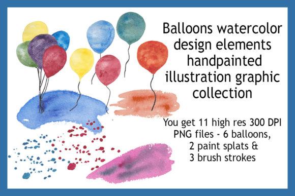 Integrating Balloons Watercolor Design Elements into Professional Creative Workflows