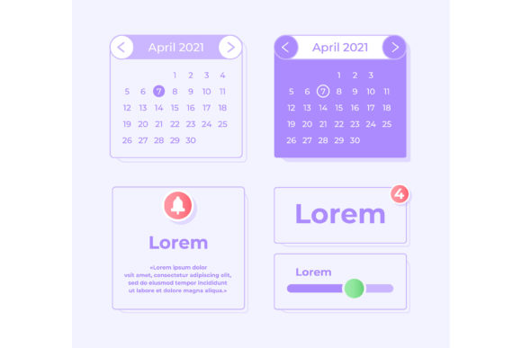 Mastering Time Management with a Monthly Calendar UI Elements Kit