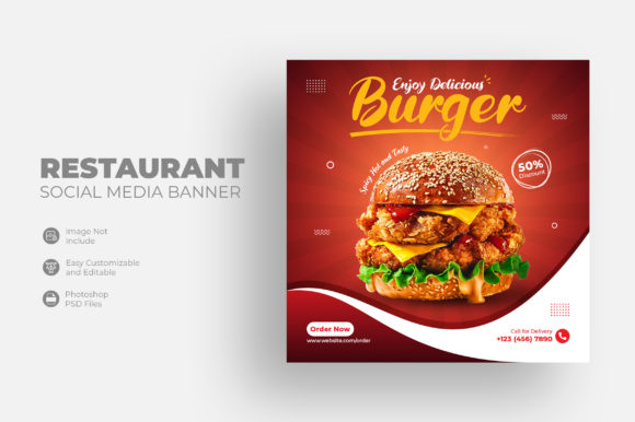 Maximizing Visual Impact with a Professional Restaurant Social Media Banner Template