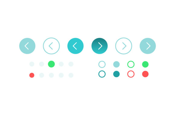 Turn Page Buttons UI Elements Kit for Modern Interfaces
