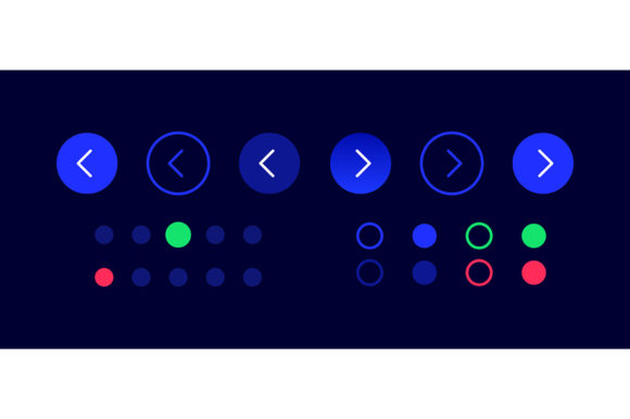 Turn Page UI Elements Kit for Dark Mode Apps