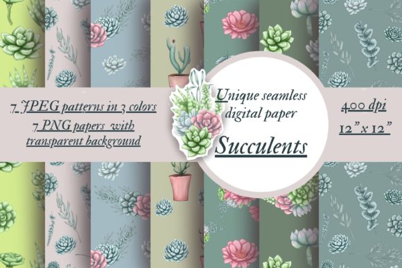 Unlocking Creativity with the Cute Succulents Digital Paper Pack