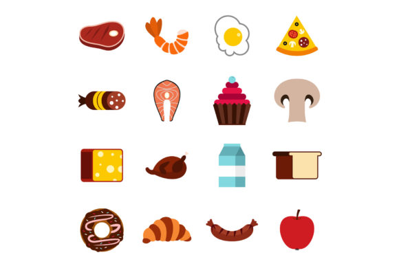 Why the Food Icons Set, Flat Style is a Game-Changer for Modern UI Design